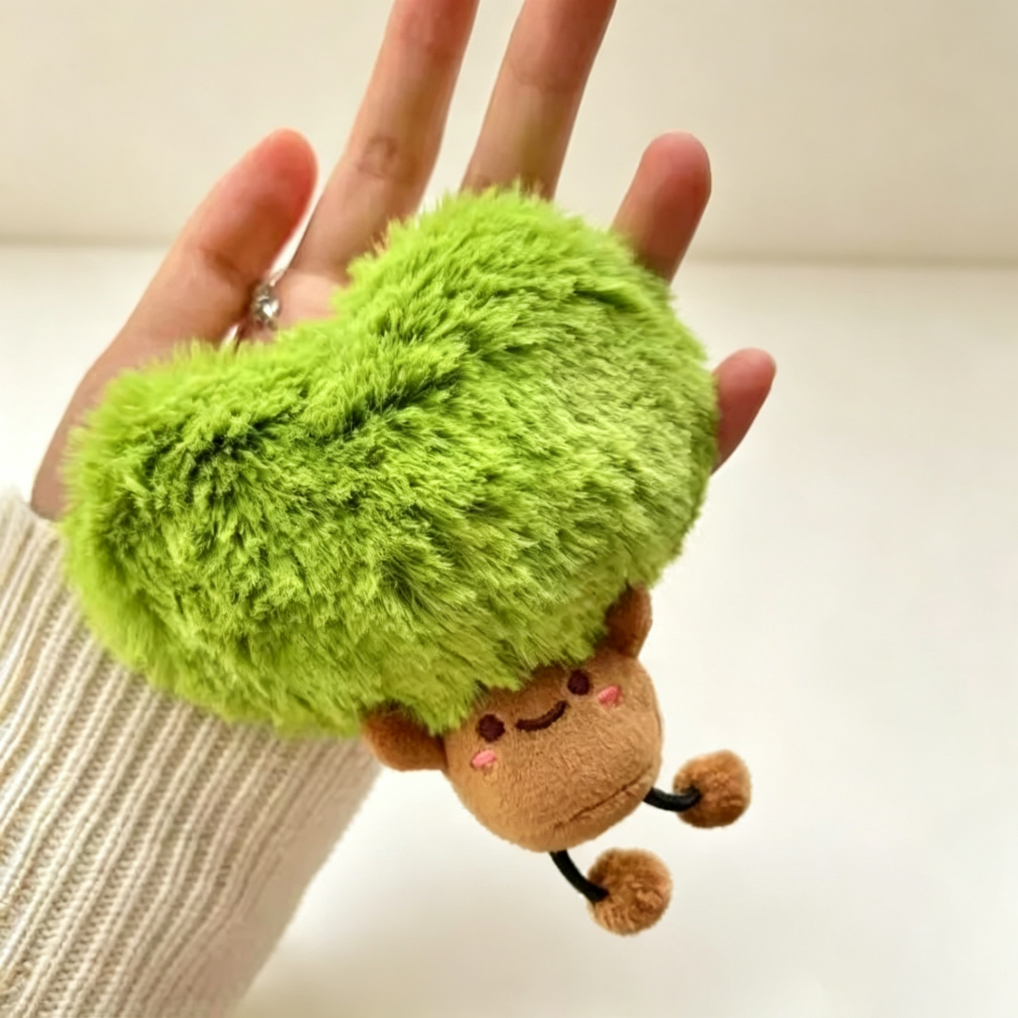 Cute Tree Plush Keychain view 1