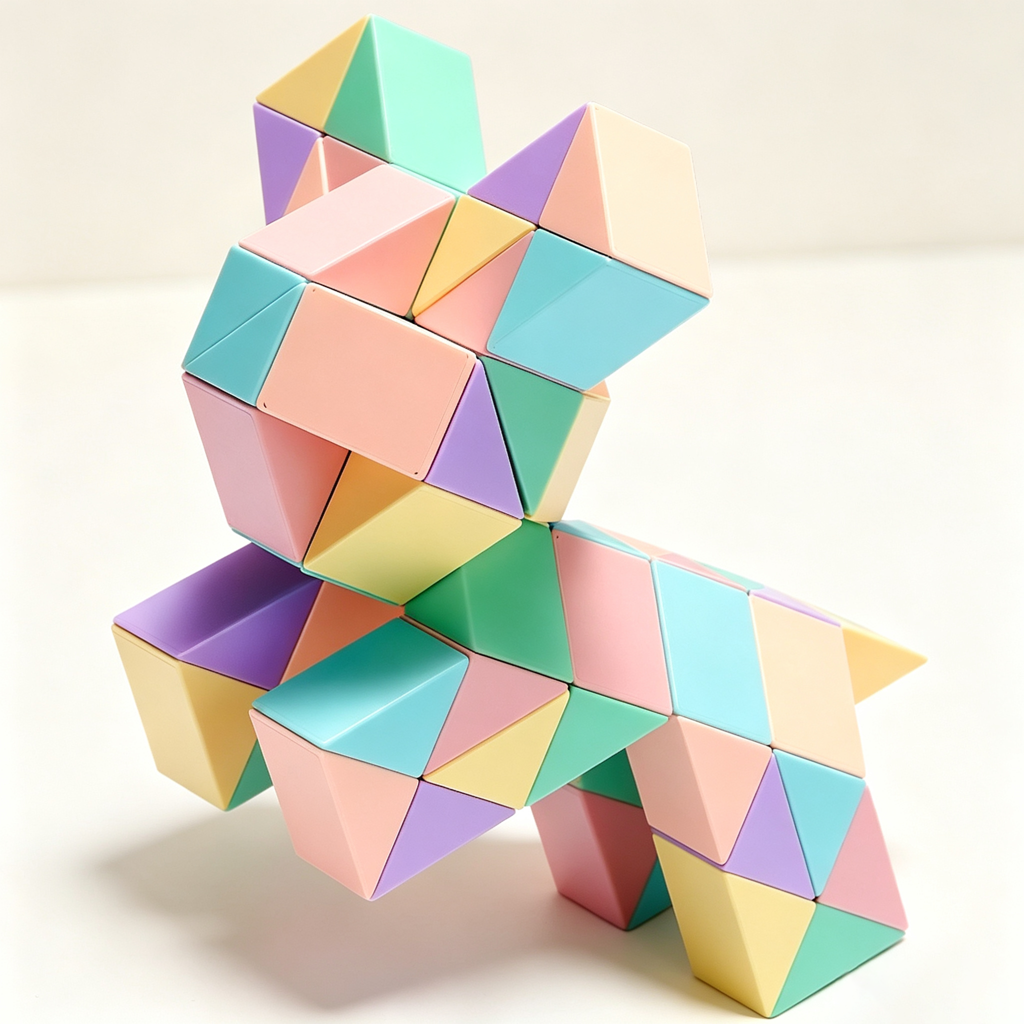 Pastel Magic Snake Cube view 3